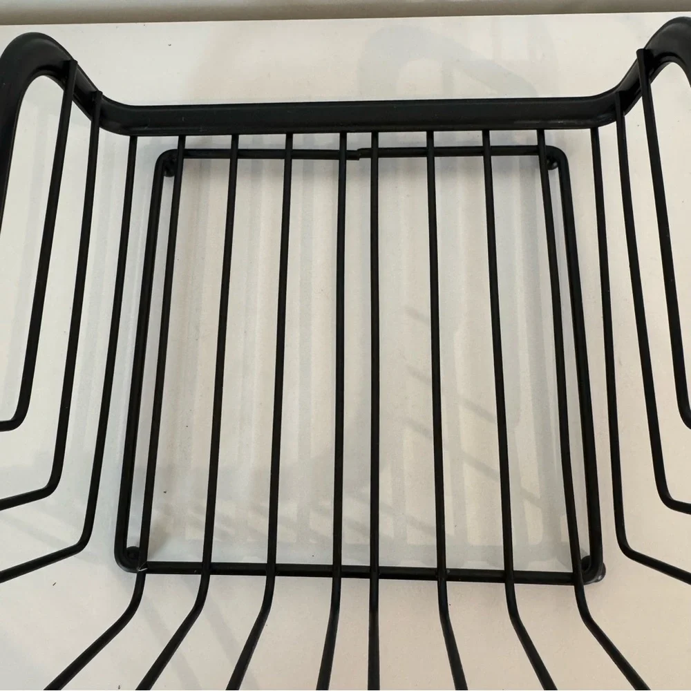Heavy Duty Weighted Steel Metal Flat Napkin Holder Black
